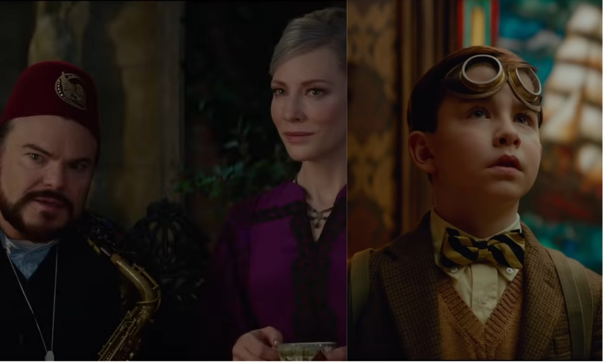 O Mistério do Relógio na Parede  Jack Black e Cate Blanchett apresentam um  mundo mágico em novo trailer