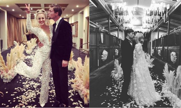 Vídeo: Kaley Cuoco se emociona com os votos hilários do marido durante a cerimônia de casamento