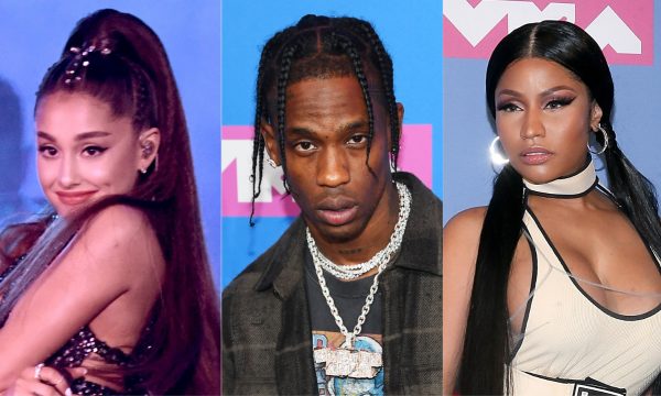 Após suposto shade, Ariana Grande esclarece comentário sobre treta entre Travis Scott e Nicki Minaj