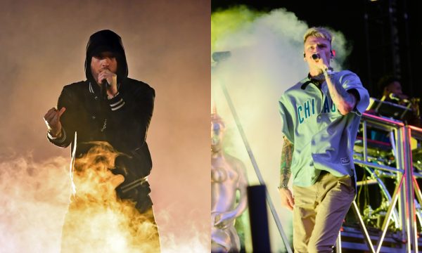 Eminem responde à treta com Machine Gun Kelly e cita Rihanna, Taylor e Iggy Azalea em nova faixa, ‘KILLSHOT’
