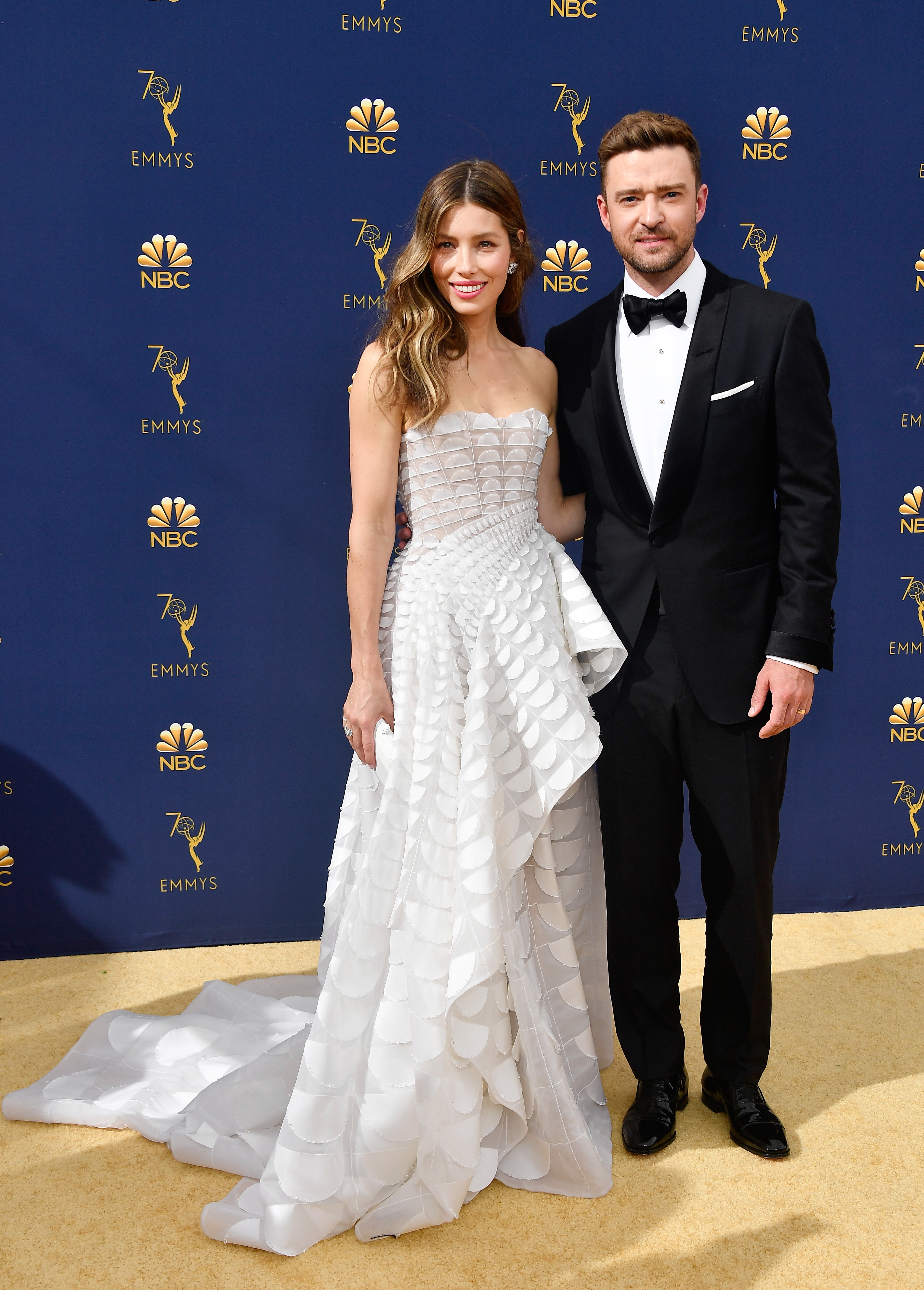 Emmys 2018: Casalzão! Jéssica Biel e Justin Timberlarke