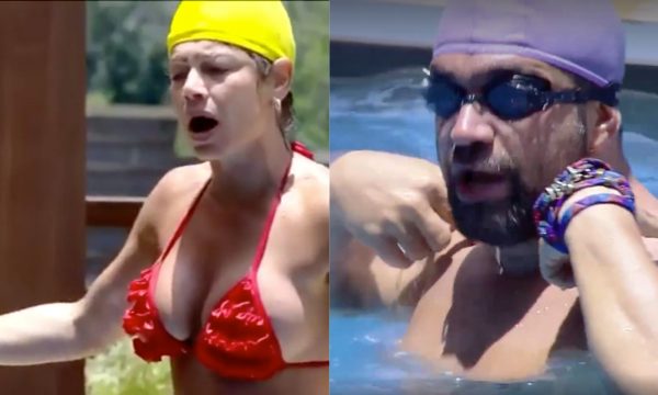 A Fazenda 10: Catia Paganote se irrita durante jogo de aquabol, dá tapa em Evandro Santo e internautas pedem sua expulsão; assista ao vídeo!