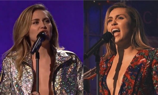 Miley Cyrus faz performances impecáveis de “Nothing Breaks Like a Heart” e “Happy Xmas” no SNL; vem assistir