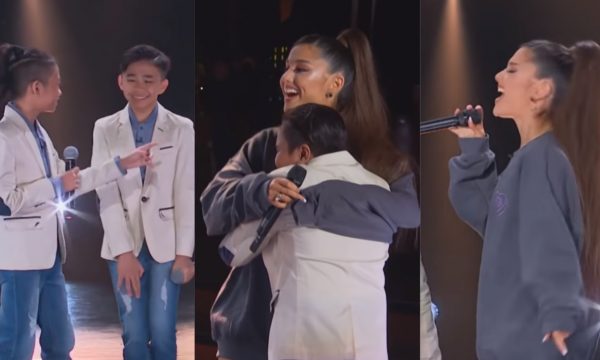 Fofura! Ariana Grande surpreende garotinhos das Filipinas durante performance no James Corden; vem ver!