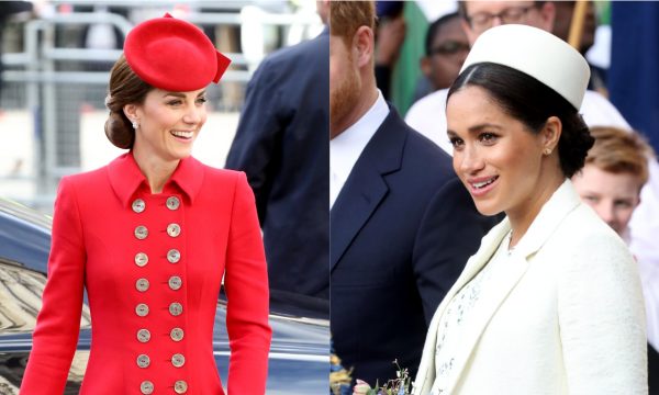 Em meio a rumores de rixa, Meghan Markle e Kate Middleton compartilham gesto amigável em cerimônia; confira!