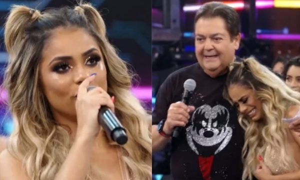 Lexa se emociona em sua primeira vez no “Domingão do Faustão”: “Muitos anos que venho tentando”