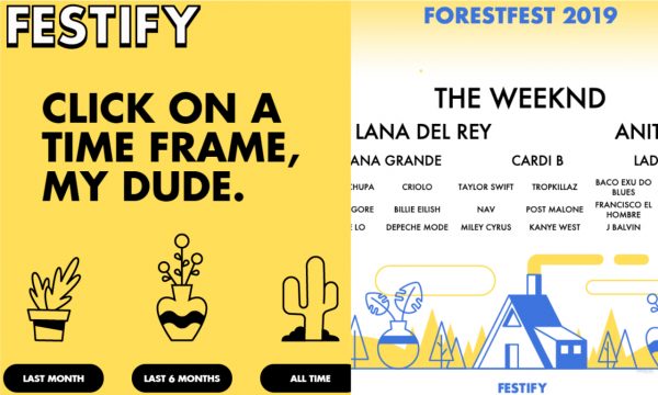 Amei! Aplicativo cria line-up de festival baseado nos artistas que você mais escuta no Spotify; confira o seu!