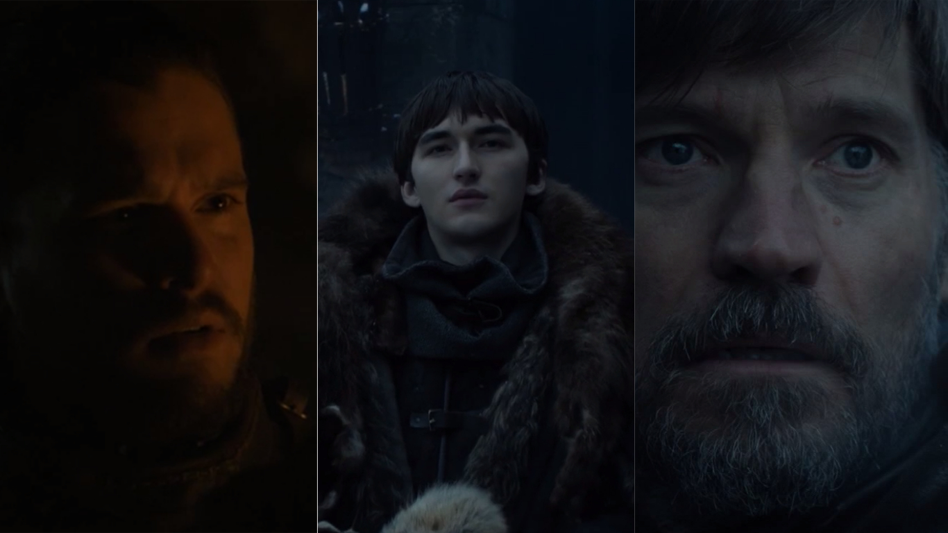 O elenco de Game of Thrones no primeiro e último episódios da