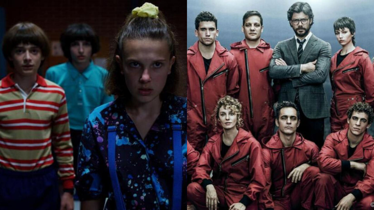 Stranger Things” e “La Casa de Papel” são as séries mais