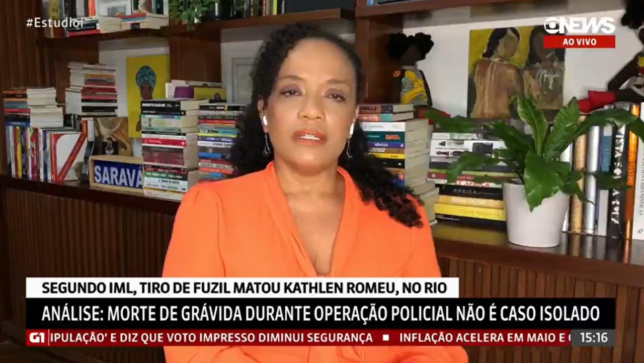 Caso Kathlen: Jornalista Flávia Oliveira chora ao vivo, na GloboNews, em  forte discurso sobre grávida morta durante ação policial: 