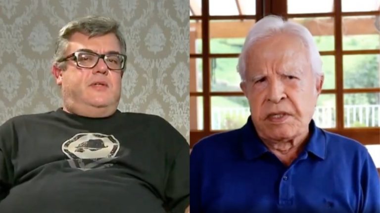 Filho biológico de Cid Moreira acusa pai de abandono afetivo. (Reprodução Record TV/Instagram)