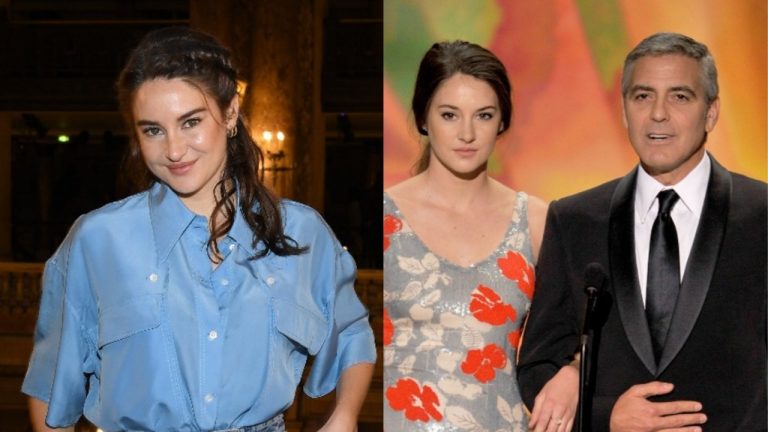 Shailene Woodley relembra episódio em que George Clooney enviou um motorista para buscar ela e um amigo em hostel. (Foto: Getty)