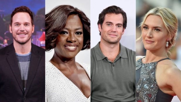 Chris Pratt, Kate Winslet, Henry Cavill e Viola Davis (Getty)