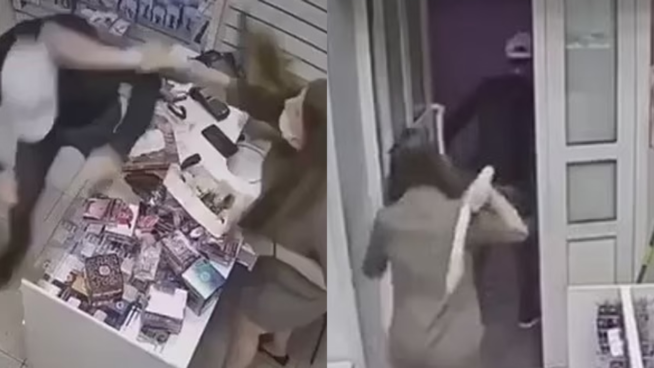 Ladrão tenta assaltar sex shop, e se dá mal com surra de pênis de borracha; assista a vídeo viral