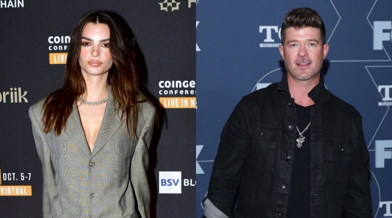 A modelo Emily Ratajkowski acusou o cantor Robin Thicke de abuso sexual. (Getty)