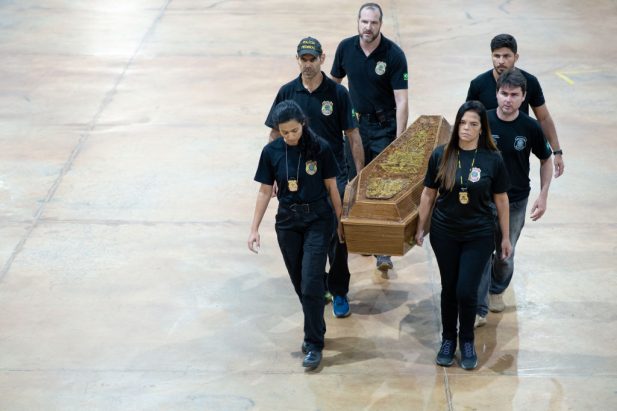 Remains Of Dom Phillips And Bruno Pereira Arrive To Brasilia For Investigation