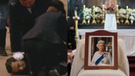 Homem Preso Rainha Elizabeth Ii Funeral