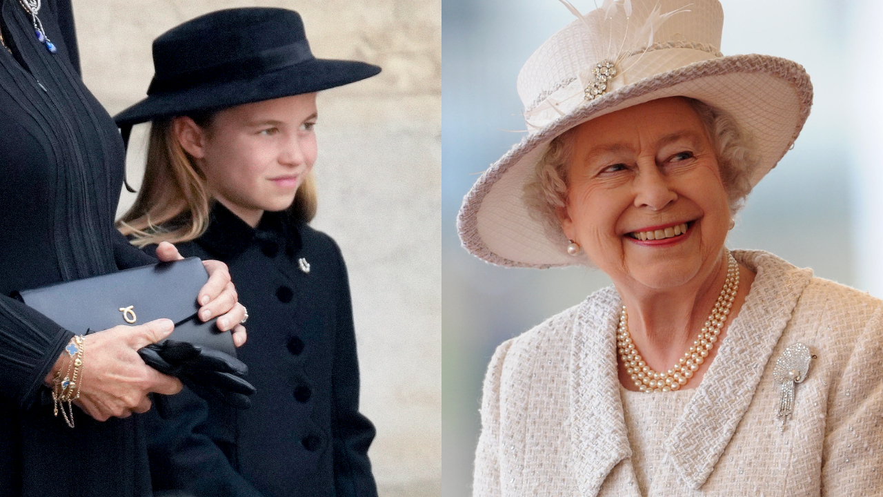 Princesa Charlotte usa acessório para homenagear a Rainha Elizabeth II no funeral