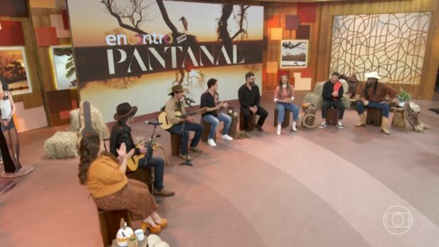 Atores de "Pantanal" revelam curiosidade engraçada no "Encontro" (Foto: Reprodução/Globo)