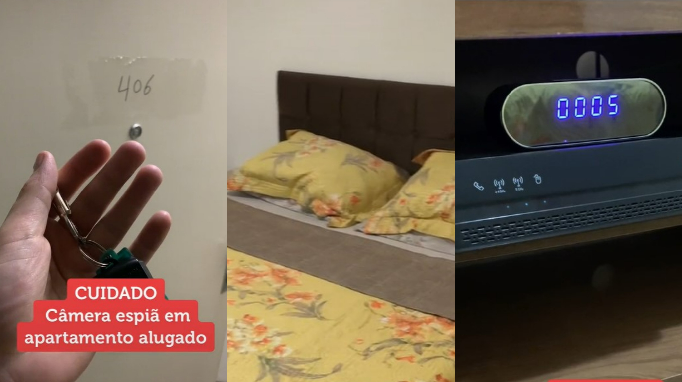 Jovem viraliza ao descobrir câmera escondida em quitinete alugada em SP:  Sensação perturbadora; assista - Hugo Gloss
