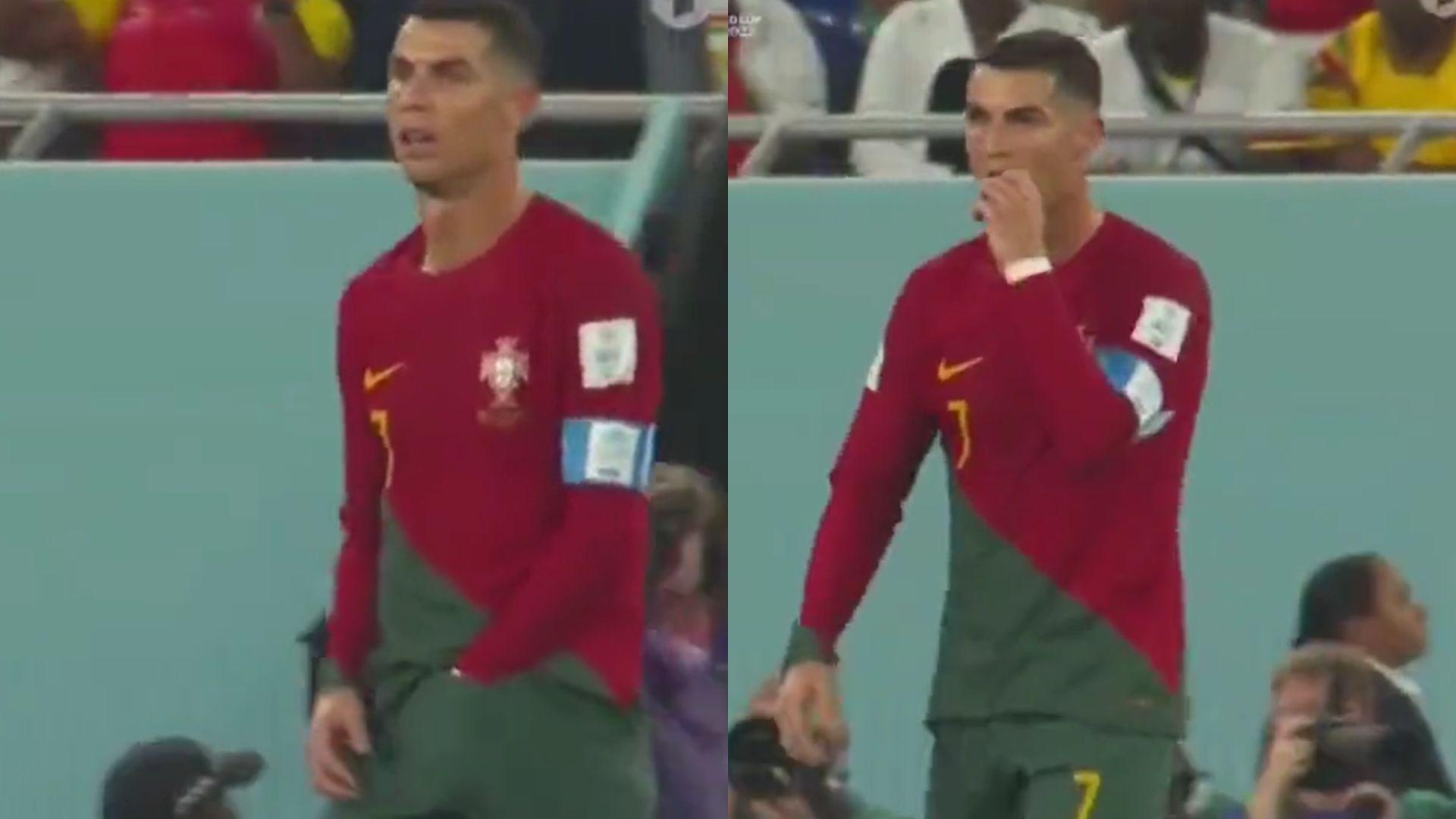 Cristiano Ronaldo tira “lanchinho” da cueca durante jogo e viraliza; Portugal explica