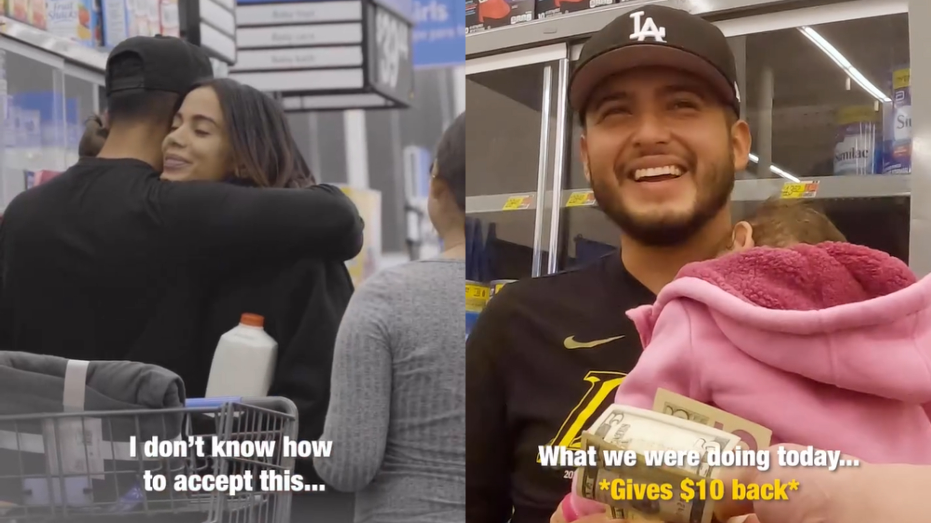 Anitta e influencer Zachery Dereniowski surpreendem família em supermercado nos EUA com atitude emocionante; assista