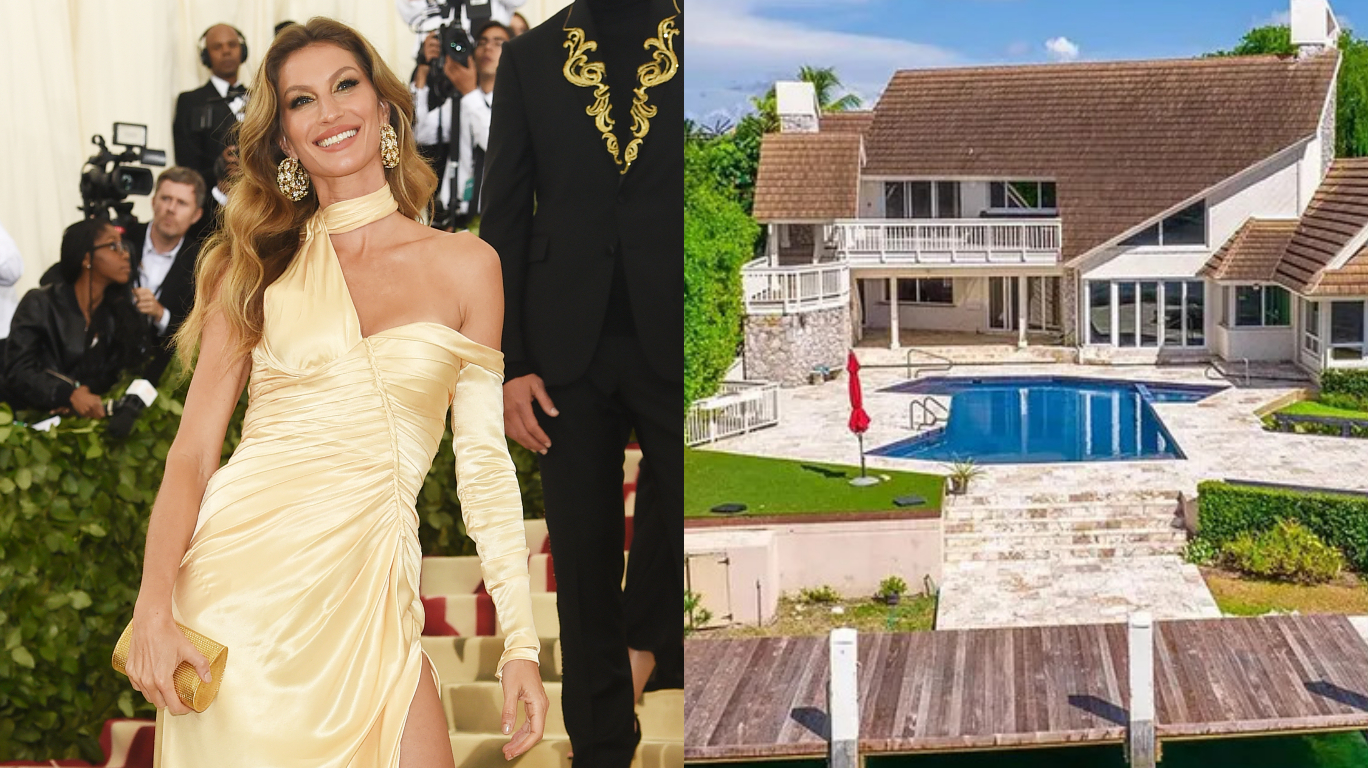 Gisele Bündchen compra mansão de R$ 62 milhões em Miami, do outro lado da casa de Tom Brady; veja fotos!