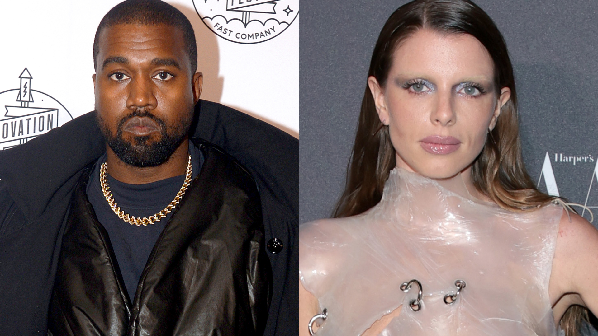 Julia Fox revela que só namorou Kanye West para rapper deixar Kim Kardashian em paz: “Tenho amor por ela”; assista
