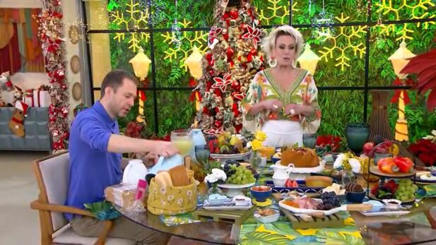 Ana Maria se desculpou ao vivo com a mulher de Leifert (Foto: Reprodução/TV Globo)