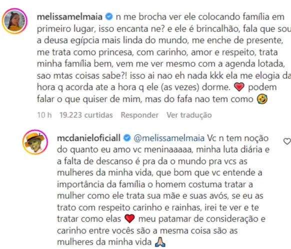Mel Maia defende MC Daniel. (Foto: Reprodução/Instagram)