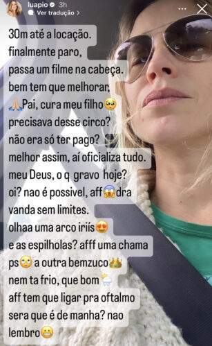 Luana Piovani falou sobre o pagamento da pensão dos filhos. (Foto: Reprodução/ Instagram)