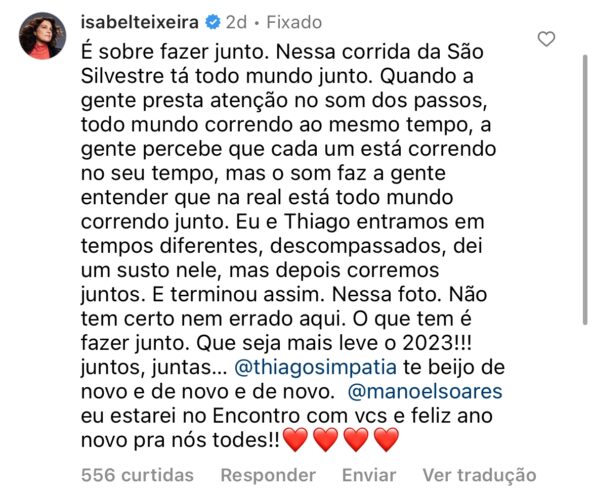 Isabel Teixeira Thiago Simpatia