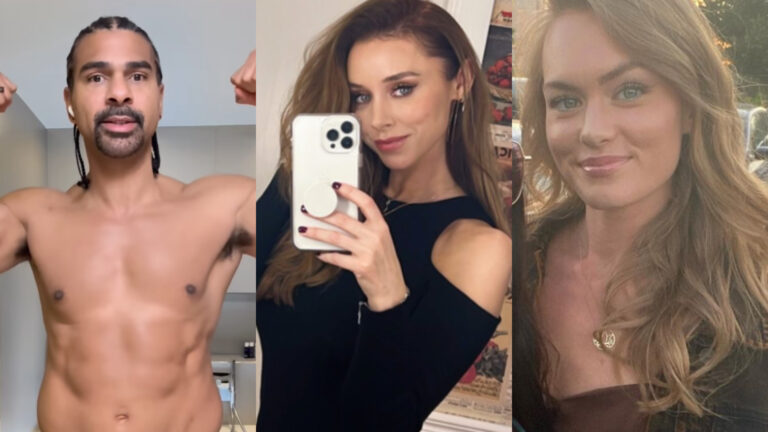 Una Healy, David Haye E Sian Osborne