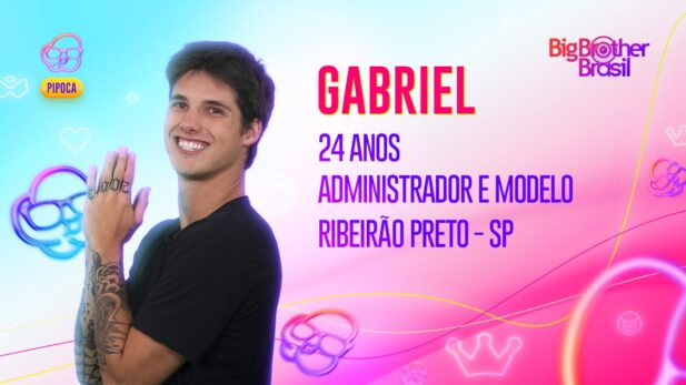 Gabriel entrou na Casa de Vidro e está no BBB 23. (Foto: Divulgação / TV Globo)