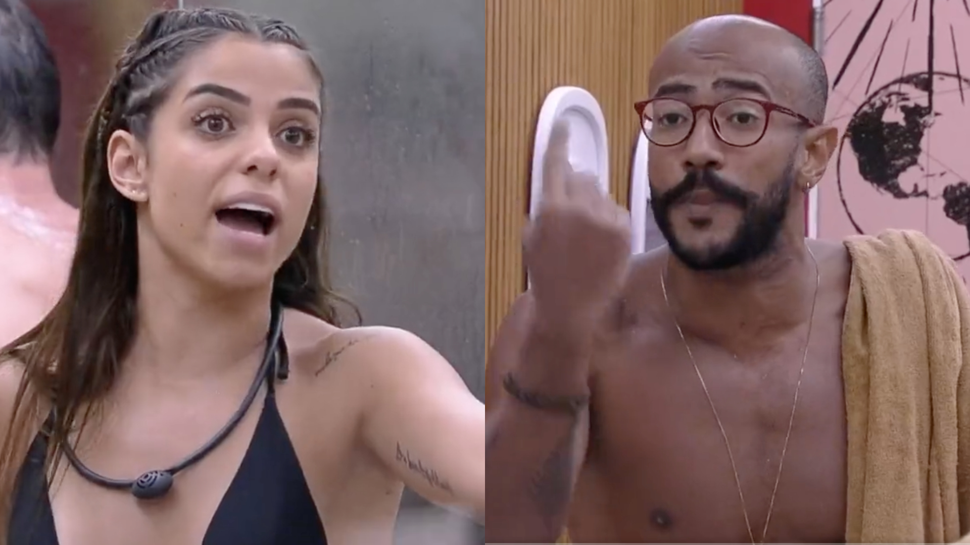 BBB23: Key Alves e Ricardo brigam por causa de banho: “Menina folgada do c*ralho”; assista