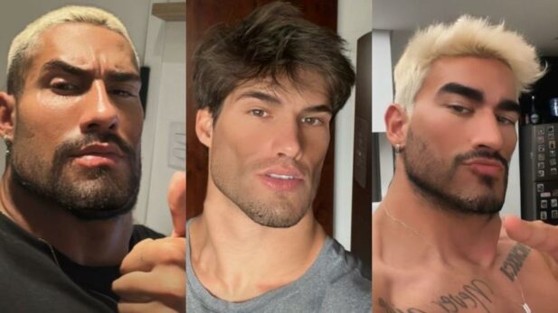 Gabriel, Guilherme e Bil publicaram suas torcidas nas redes sociais. (Fotos: Reprodução/ Instagram)