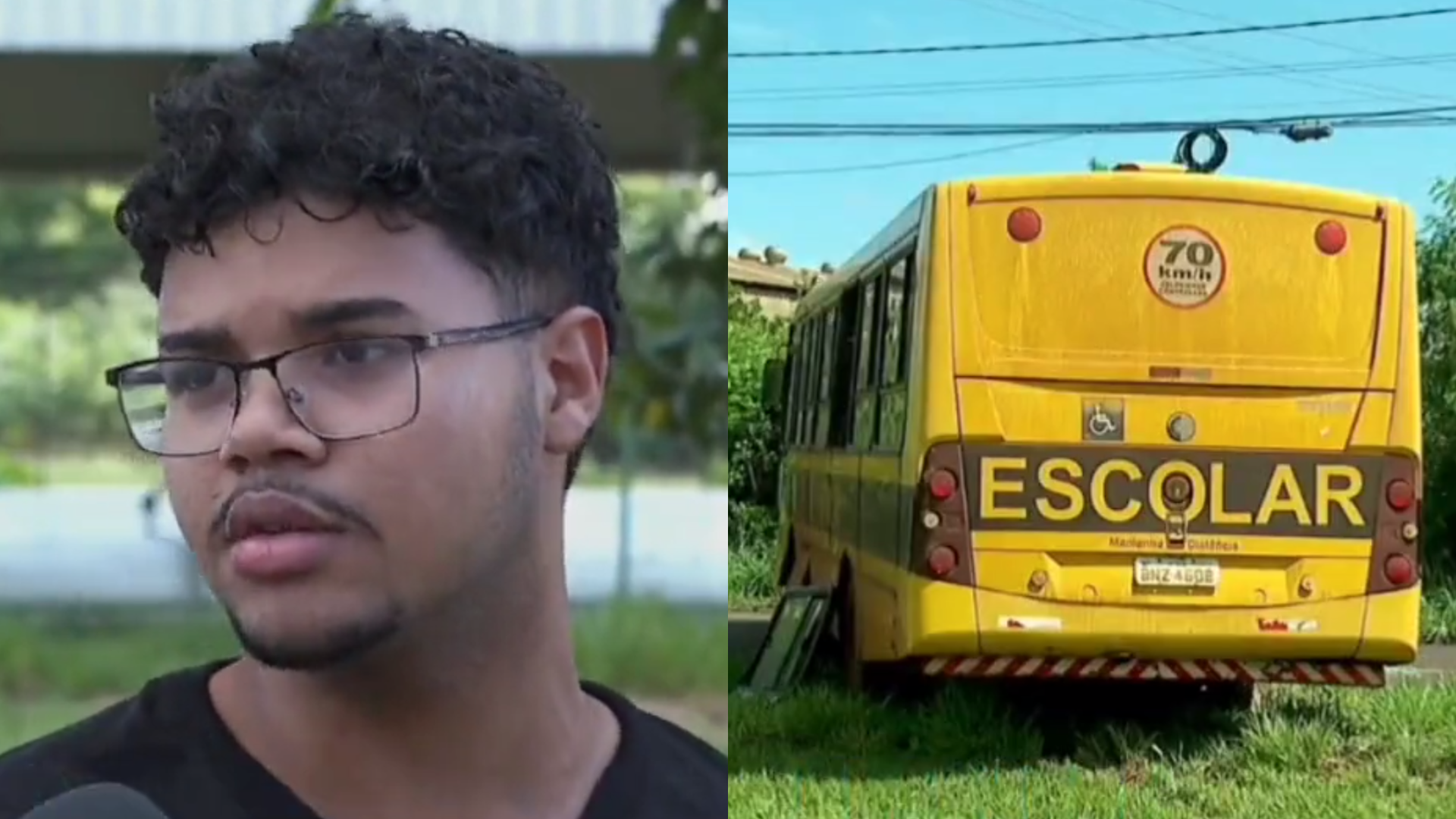 Jovem de 17 anos assume direção de ônibus escolar e salva colegas