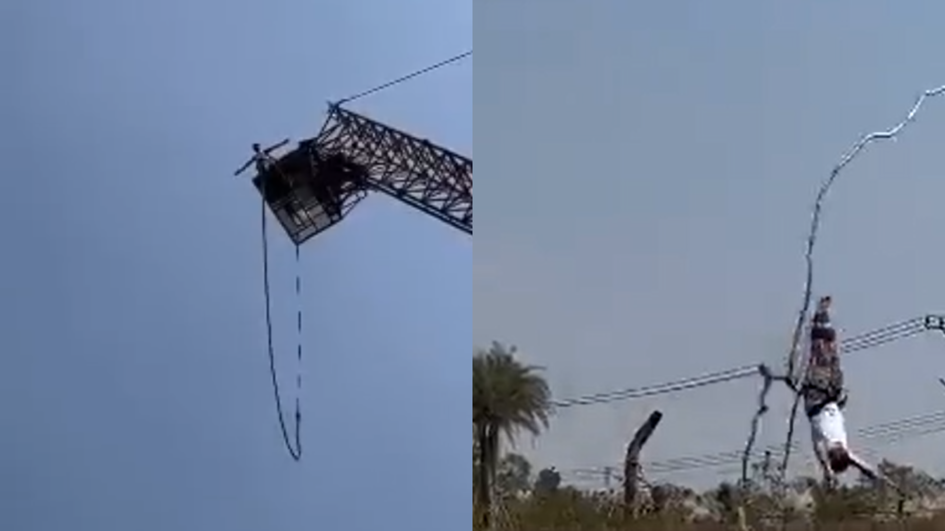 Vídeo: Corda de bungee jump arrebenta na Tailândia e turista vive momento de terror