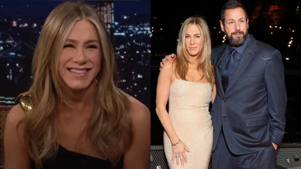 Jennifer Aniston revela que Adam Sandler costuma estranhar seus interesses amorosos; assista