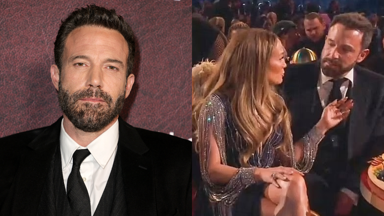Ben Affleck revela o que Jennifer Lopez sussurrou para ele no Grammy e explica cara de tédio