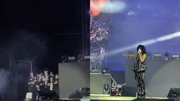 VÍDEO: Baixista do Kiss passa mal com o calor e interrompe show