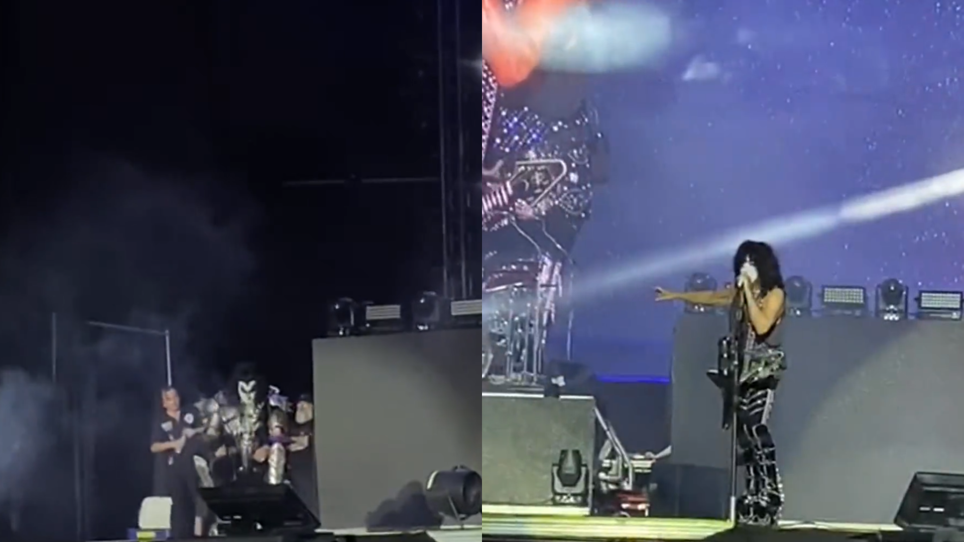 Gene Simmons, baixista do Kiss, teve mal-estar durante show em Manaus