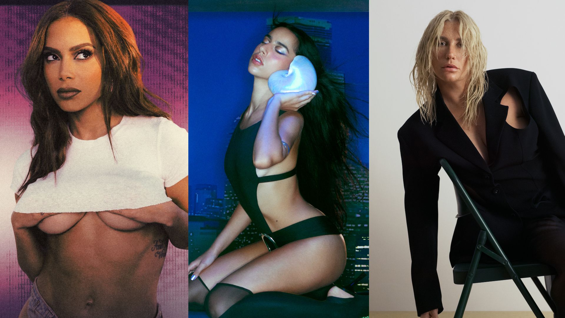 Lançamentos de Sexta: Feat. ótimo de Anitta com Mc Ryan SP, hinário de Marina Sena e retorno de Kesha; confira!