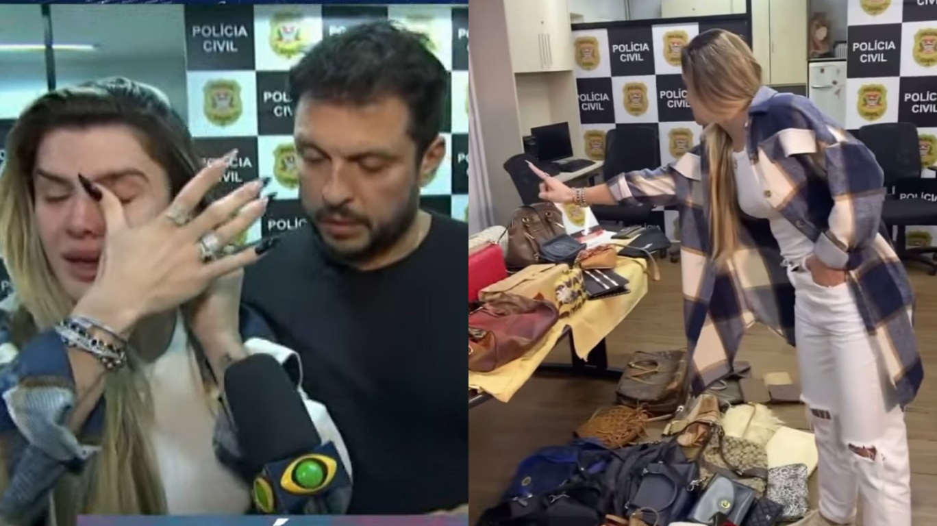 Mirella e Ceará recuperam bolsas de luxo após furto, e influencer chora em desabafo na TV: “Estado de nervo”; assista