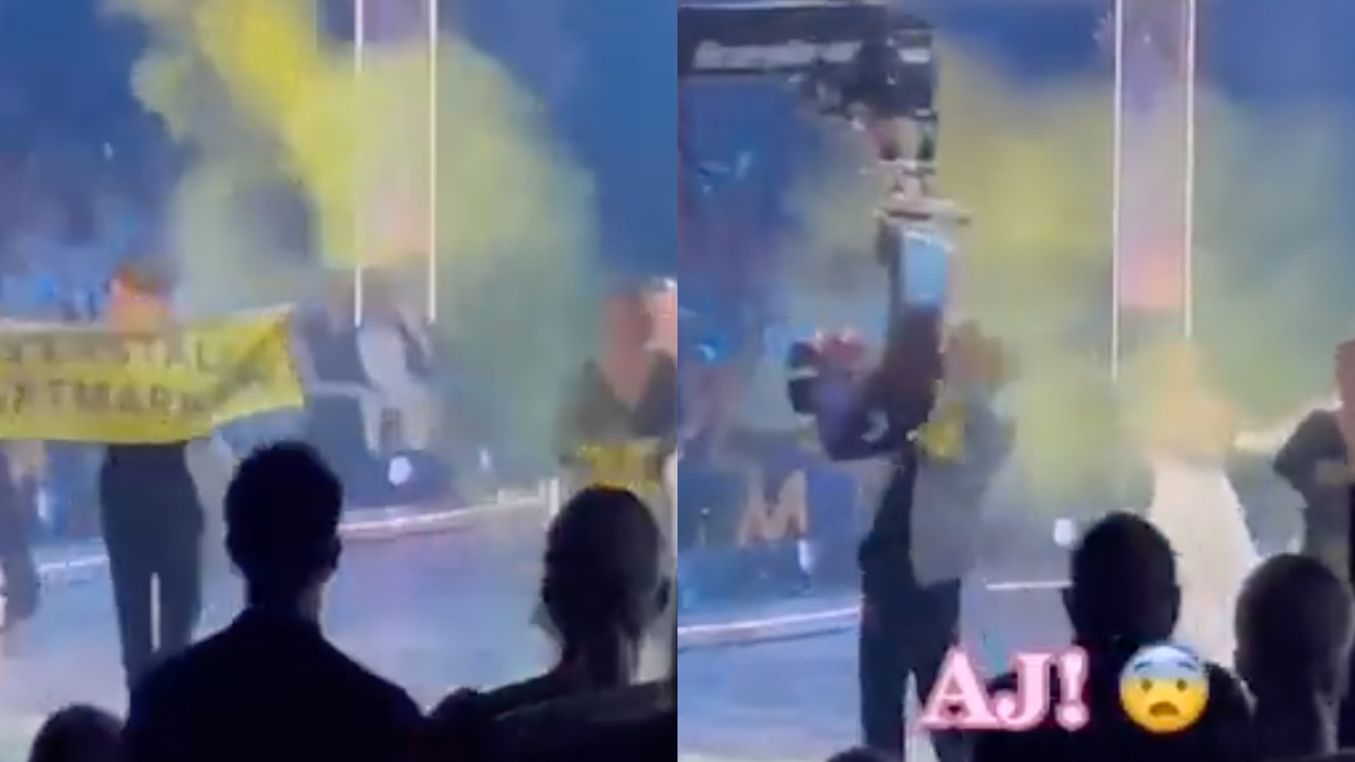 Ativista sueco é nocauteado por câmera ao invadir final ao vivo de programa de dança; assista