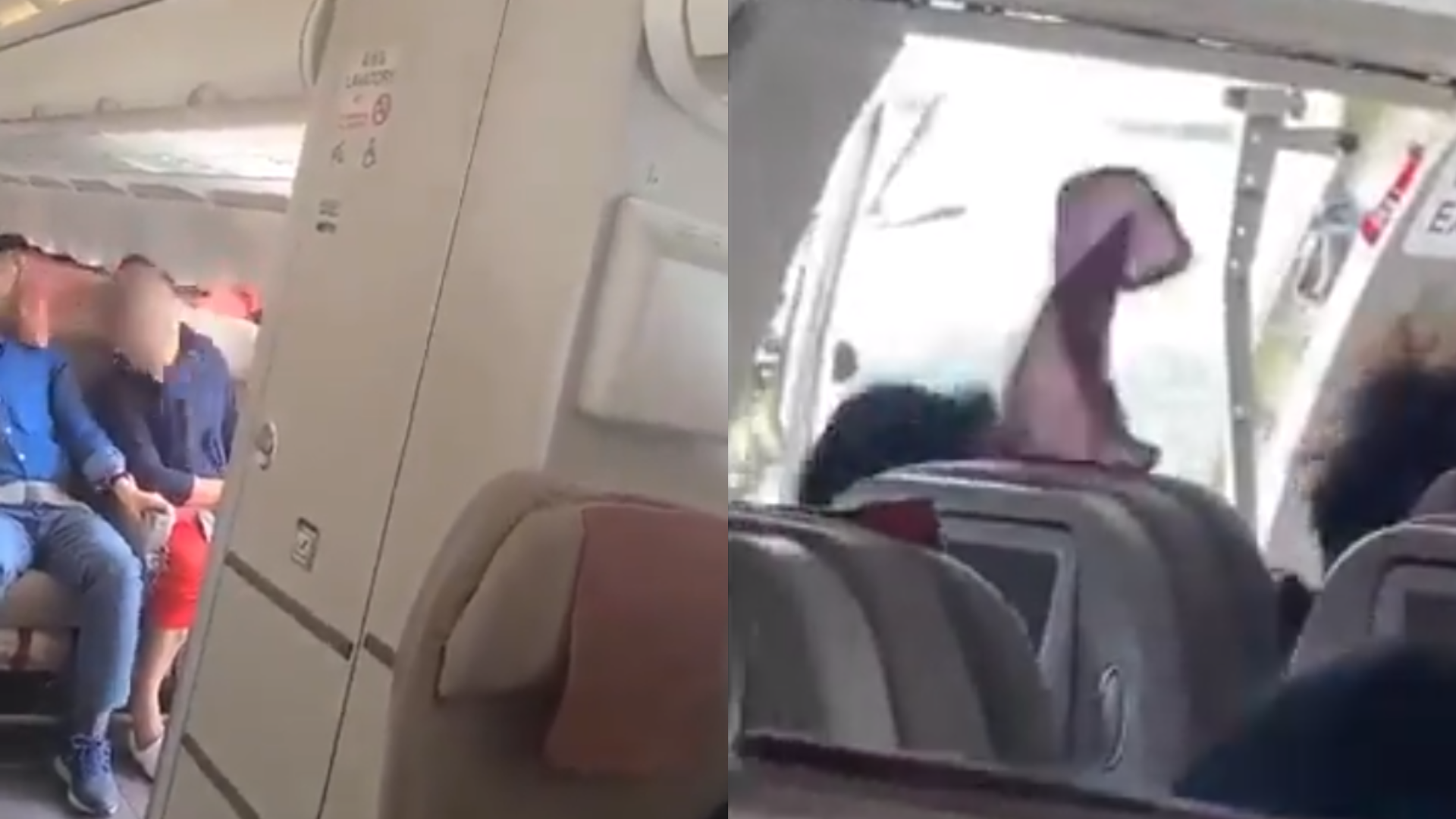 Homem abre porta de avião durante voo na Coreia do Sul e passageiros gravam vídeos desesperados; assista e saiba desfecho