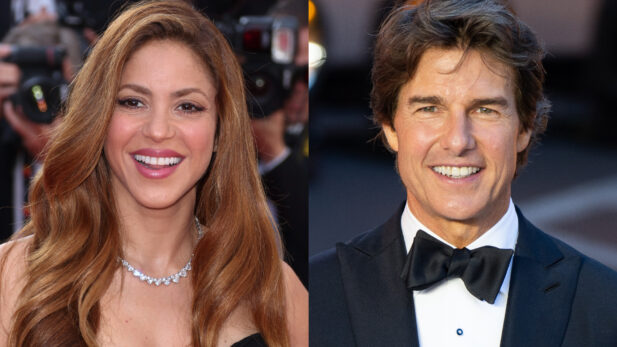 Shakira é flagrada com Tom Cruise em camarote da F1, e web especula romance; assista