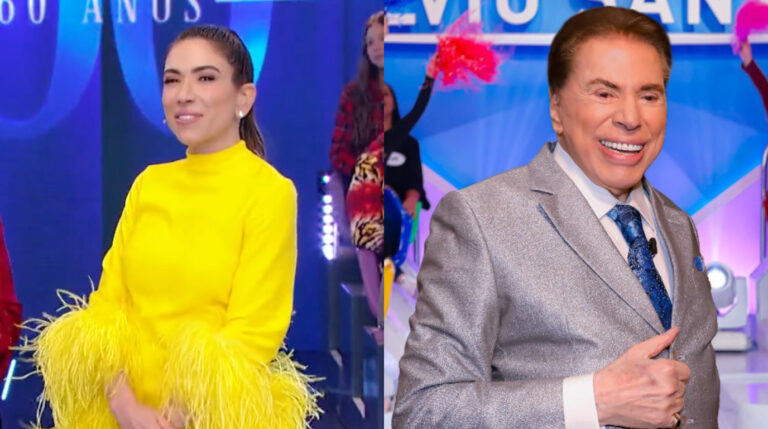 Patrícia Abravanel e Silvio Santos