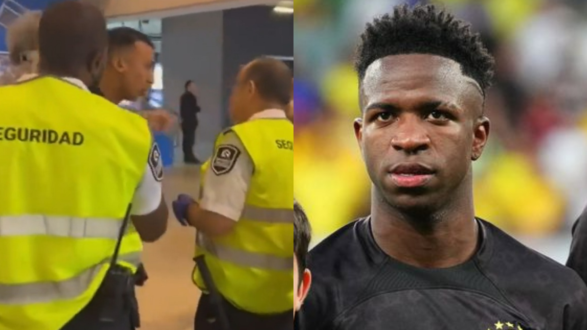 Assessor de Vini Jr. acusa segurança de racismo em estádio de Brasil x Guiné, em dia de protesto; assista