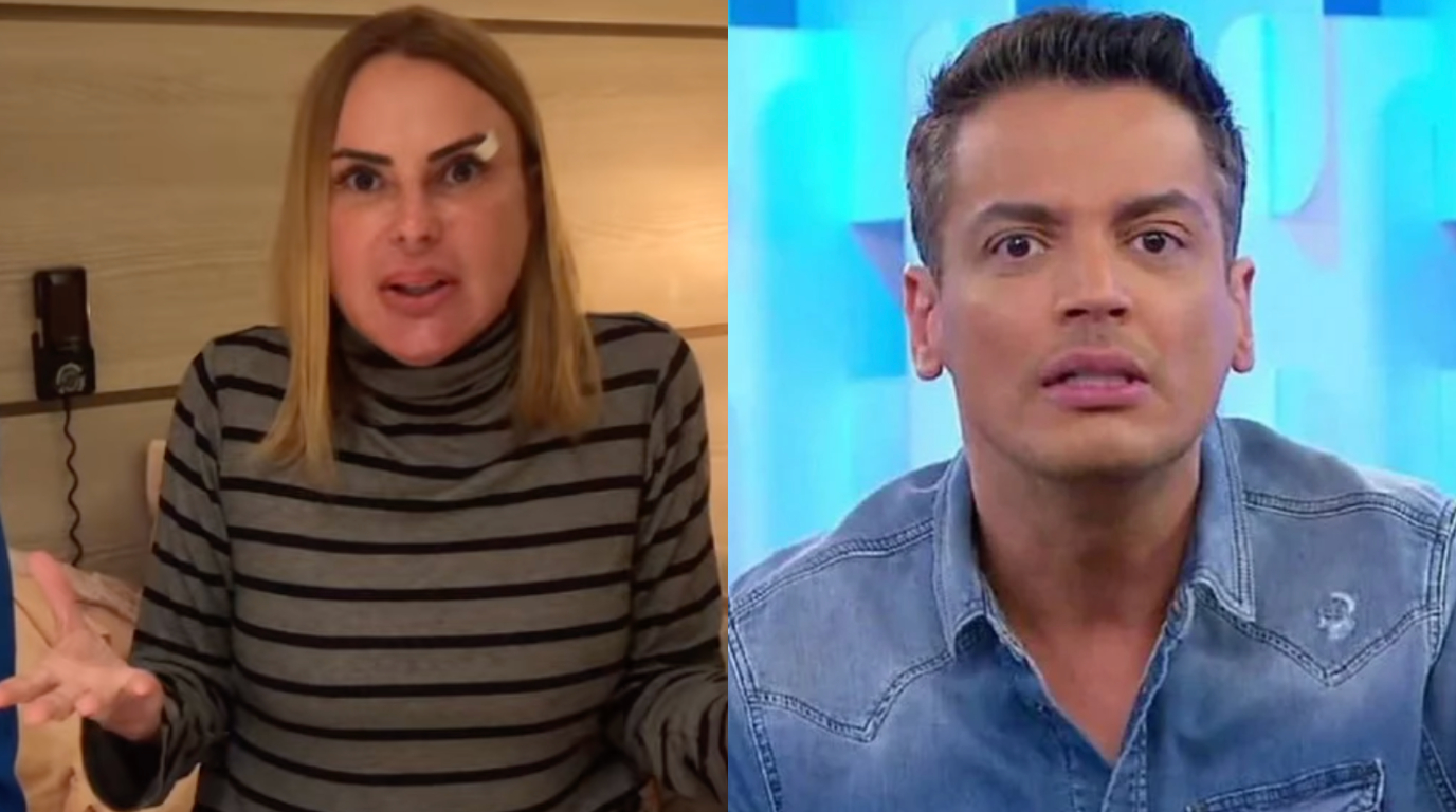 Esposa de Stênio Garcia revela bastidores de ‘treta’ com Leo Dias, e mostra o ‘real’ rosto do ator; assista